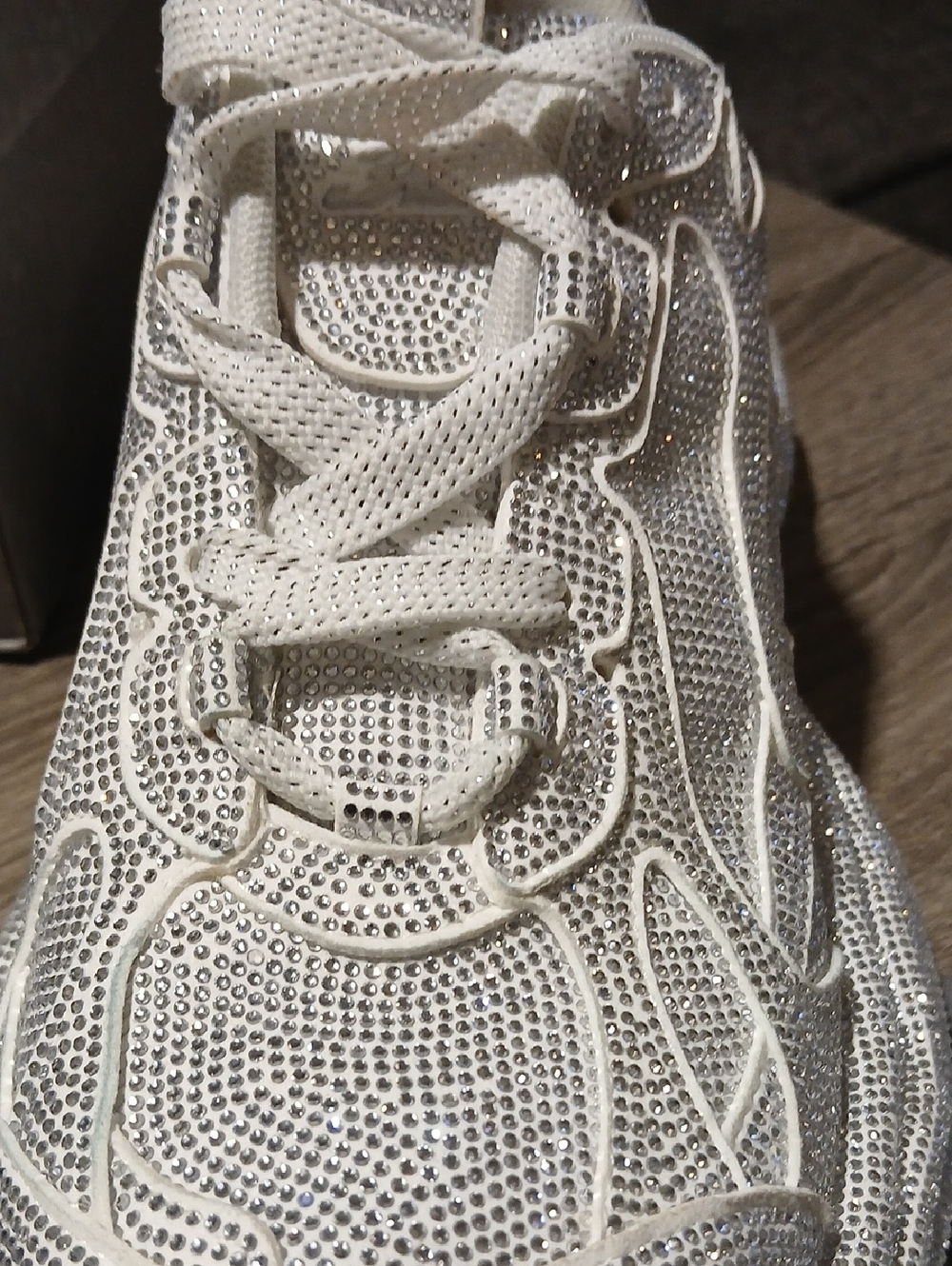 ✨ Balenciaga 3XL “Rhinestones” Low Top Sneakers – Crystal / Light Grey ✨ EU 40 - Picture 13 of 13